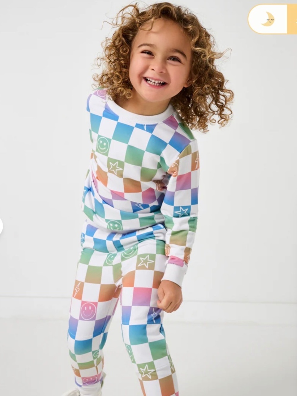 Little Sleepies NIB 3T Ombre Cheery Checks Jogger Set